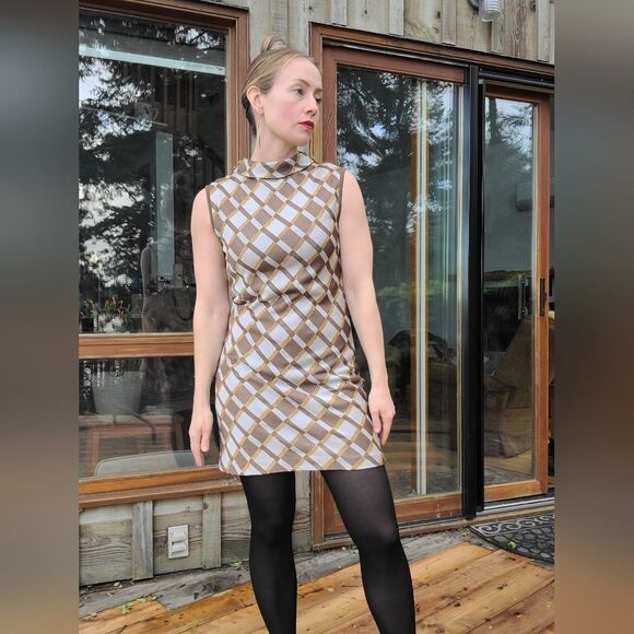 The Lana Mod Vintage 60s Holiday Mini Shift Dress S - Picture 15 of 15